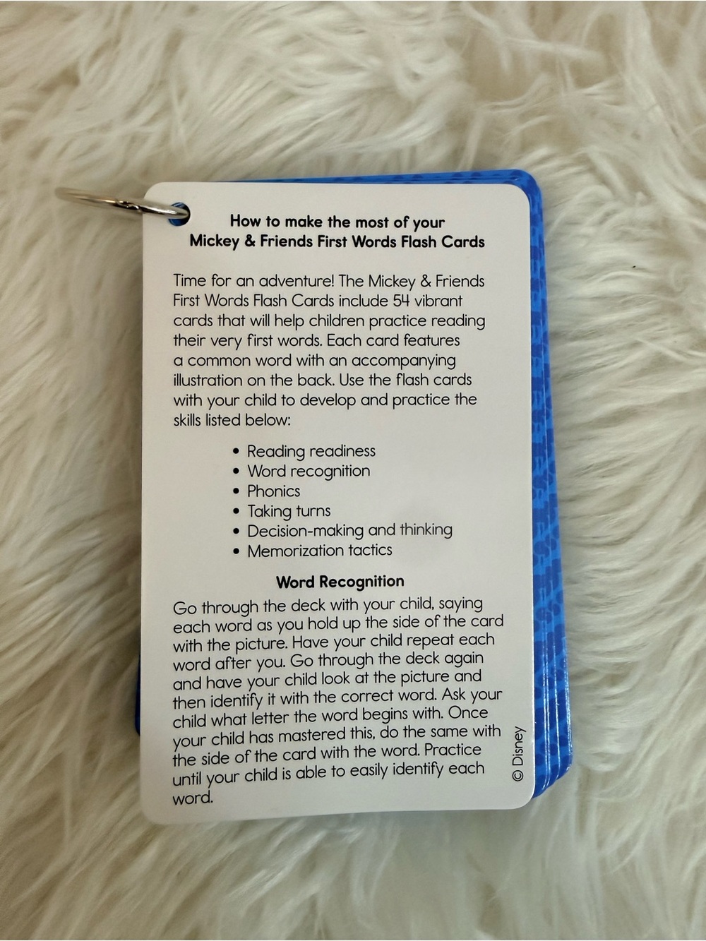 💫10/$25 • Disney Mickey & Friends First Word Flash Cards